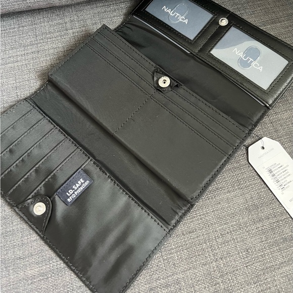 NWT NAUTICA RFID MONEY MANAGER CLUTCH CARDHOLDER WALLET ORGANIZER CASE - Picture 4 of 8